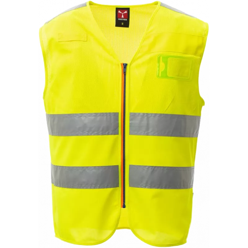 Porta badge per giacca con nome su velcro giallo fluo personalizzabile da |  Arem Italia